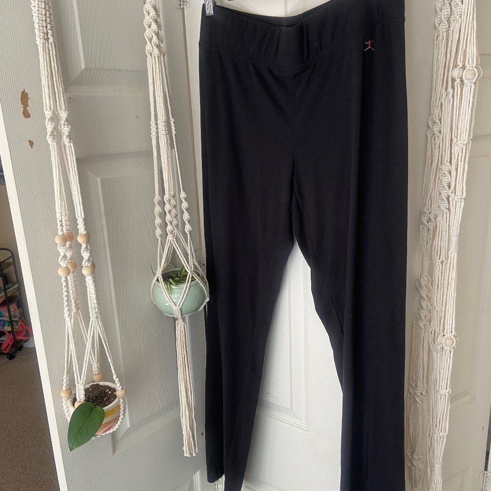 Danskin Black Yoga Pants Leggings L